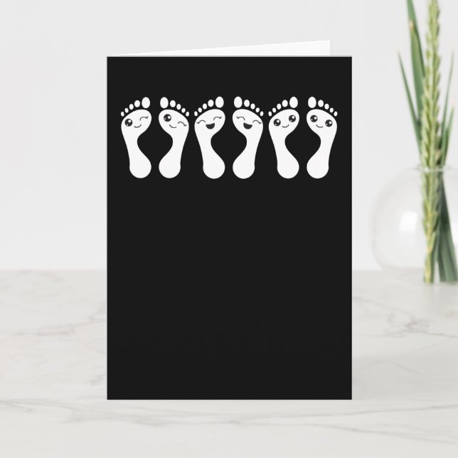 Foot Care Chiropody Podiatry Funny Feed Geschenk Karte (Vorderseite)