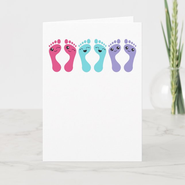 Foot Care Chiropody Podiatry Funny Feet Geschenk Karte (Vorderseite)
