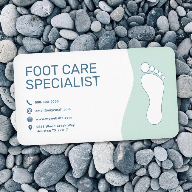 Foot Care Service Visitenkarte (Foot Care Service Business Card)