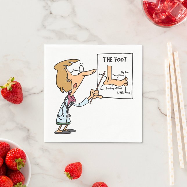 Foot Doctor Paper Napkins Serviette (Von Creator hochgeladen)