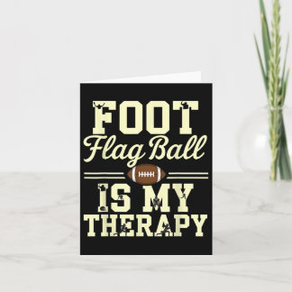 Foot Flag Ball ist meine Therapie Funny Flag Fußba Karte