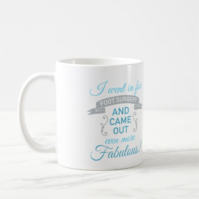 Foot Operation Fabulous Erholung (blau) Kaffeetasse (Links)