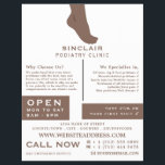Foot Portrait, Podiatrie-Klinik, Podiatrist Flyer<br><div class="desc">Foot Portrait, Podiatrie-Klinik, Podiatrist Werbung Flyer durch den Business Card Store.</div>