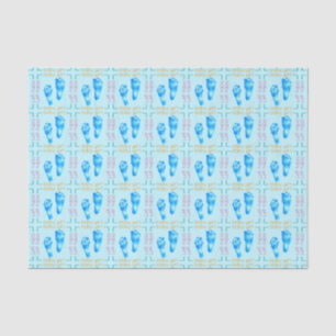 Foot Prints Baby Girl Mix-Tissue Wrapping Paper Seidenpapier