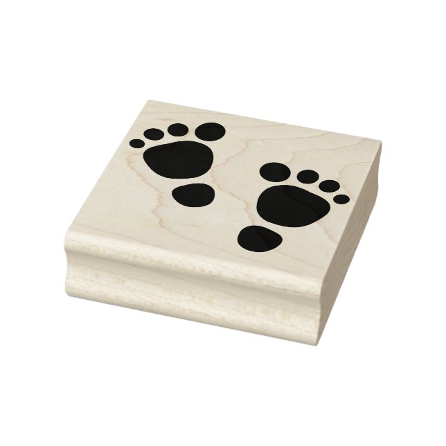 Foot Prints Rubber Briefmarke Gummistempel (Stempel)