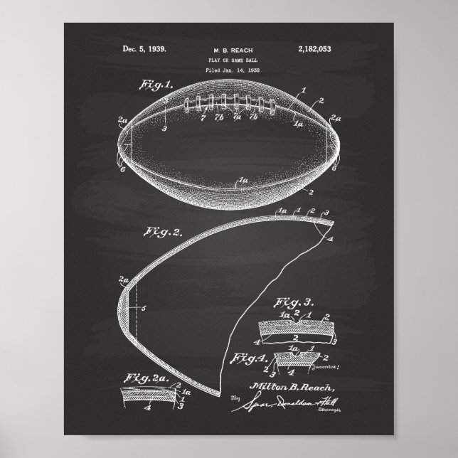 Football 1939 Art Brevet - Tableau de bord (Devant)
