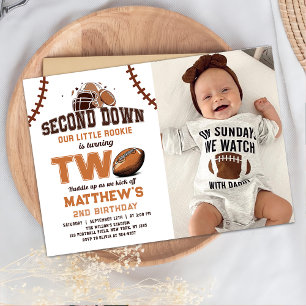 Football 2e anniversaire Invitation photo