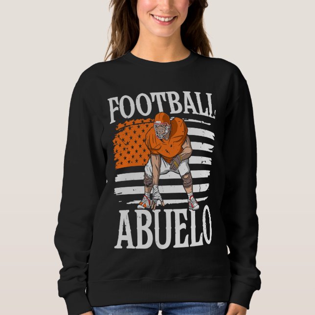 Football Abuelo Grandpa Grandfather Sweatshirt (Vorderseite)