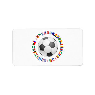 FOOTBALL ADRESSAUFKLEBER