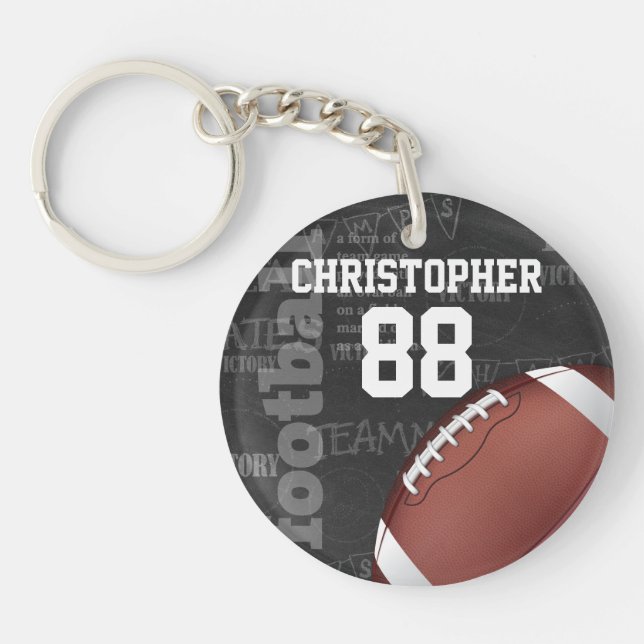 Football américain de Chalkboard personnalisé (Devant)