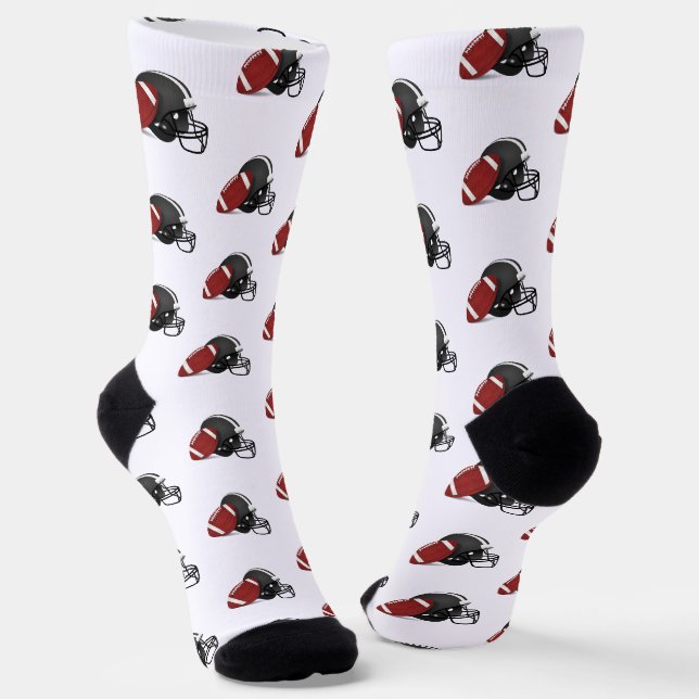 Football and Football Helmet Socken (Gewinkelt)