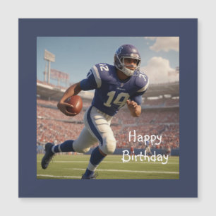 Football Anniversaire Carte magnétique