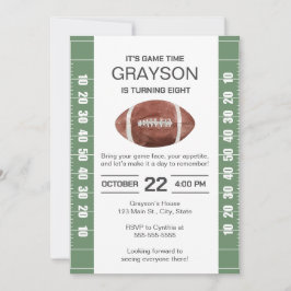 Football Anniversaire Invitation 5x7