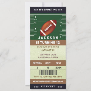 Football Anniversaire Invitation Football Billette