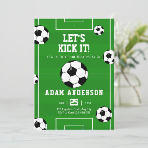Football Anniversaire Invitation Football Invitati