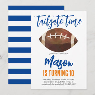 Football Anniversaire Invitation N'IMPORTE QUELLE
