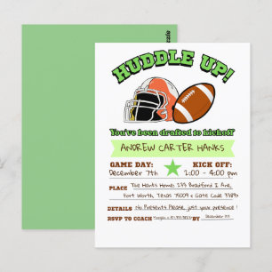 Football Anniversaire Invitations Pour Les Garçons