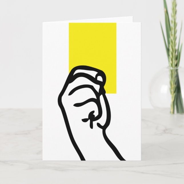 Football avec carte jaune (Devant)