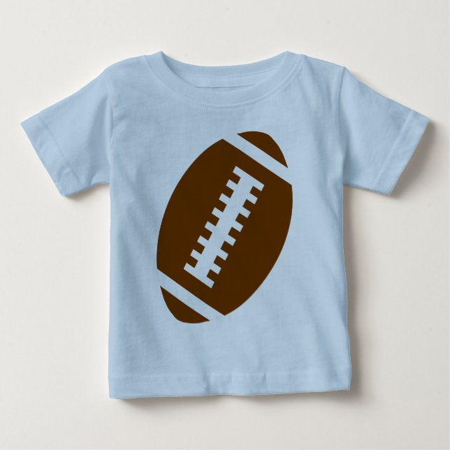 FOOTBALL BABY Light Blue | Vorderfußballgrafik Baby T-shirt (Vorderseite)