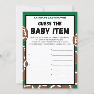 Football Baby Shooting Game, Soccer - Editierbarer Einladung