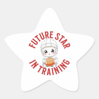 Football Baby Stern-Aufkleber