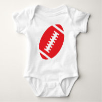 FOOTBALL BABY White | Front Red Football