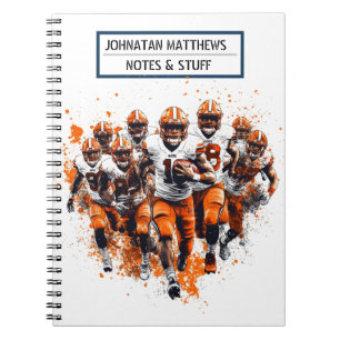 Football Back to School Spiral Foto Notebook Notizblock
