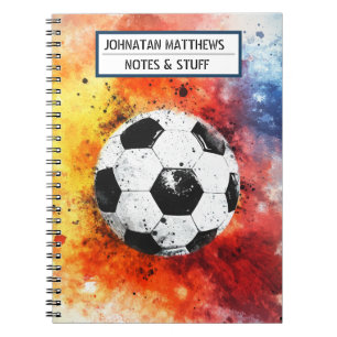Football Back to School Spiral Foto Notebook Notizblock