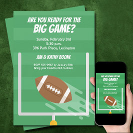 Football Big Game Watch Party Einladung