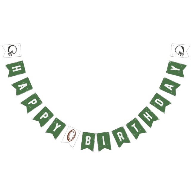 Football Birthday Bunting Banner (Alle)