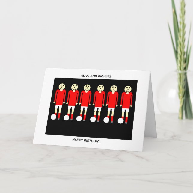 FOOTBALL BIRTHDAY CARD KARTE (Vorderseite)