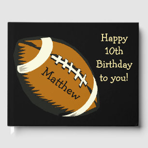 Football Birthday Sports Gästebuch
