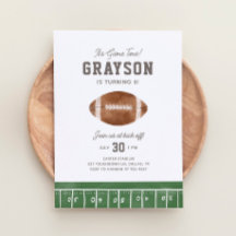 Football Boy Anniversaire Fête Invitation