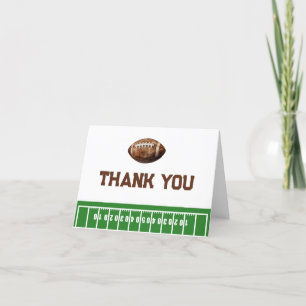 Football Boy Baby Dusche Danke Karte