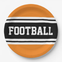 FOOTBALL Bright Orange Schwarz-weiß Racing Streife