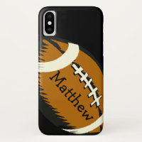 Football Brown Sports iPhone X Coque