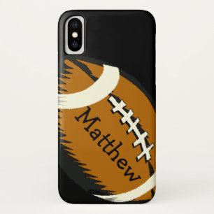 Football Brown Sports iPhone X Coque