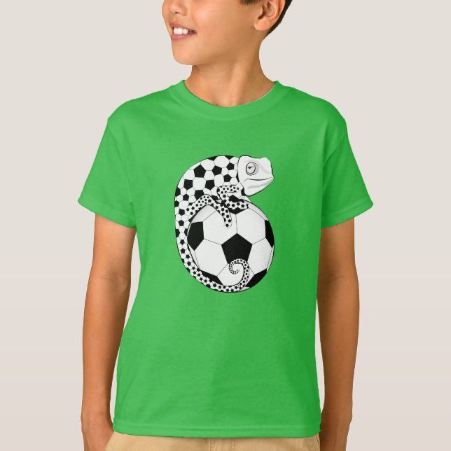 Football Chameleon T-Shirt (Vorderseite)