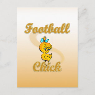 Football Chick Postkarte
