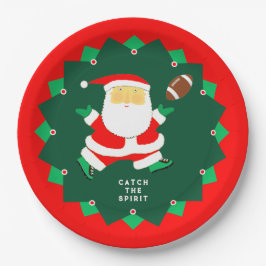 Football Christmas Holiday Party Pappteller