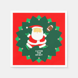 Football Christmas Holiday Party Serviette