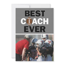 Football Coach Best Ever Custom Foto Vielen Dank