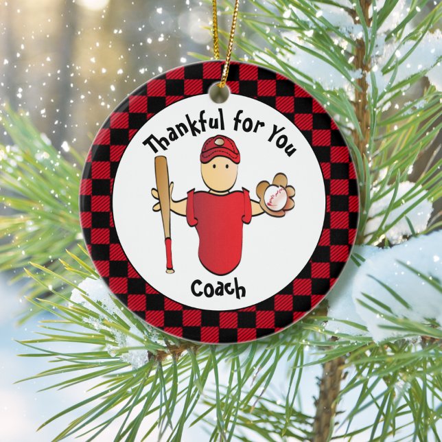 Football Coach Bewertung Individuelle Name Geschen Keramik Ornament (Von Creator hochgeladen)