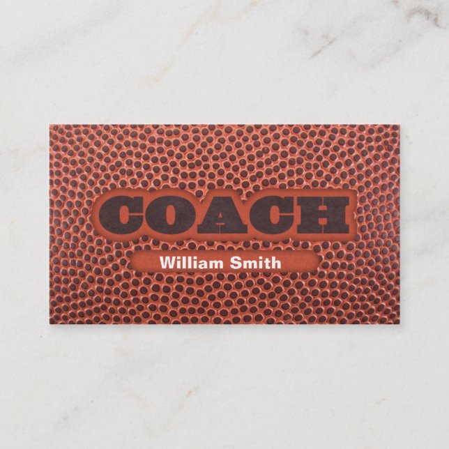 Football Coach business card Visitenkarte (Vorderseite)