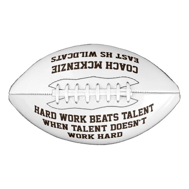 Football Coach Geschenk: Name & Zitat Fußball (Vorderseite)