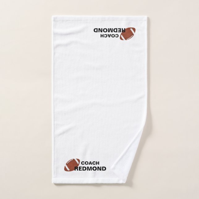 Football Coach Personalisiert Handtuch (Handtuch)