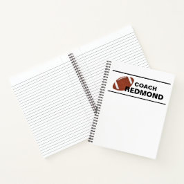 Football Coach Spiral Notebook Notizbuch