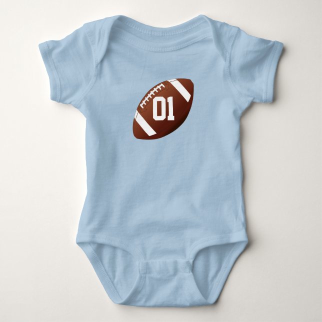 Football Custom Baby Jersey Romper Baby Strampler (Vorderseite)