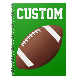 Football Custom Player oder Team Name Sports Notizblock
