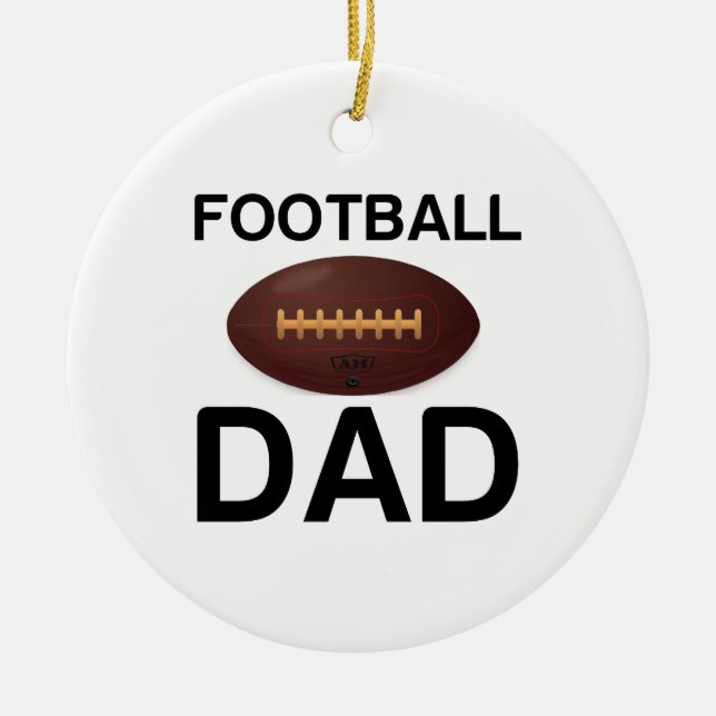 FOOTBALL DAD KERAMIK ORNAMENT (Vorne)